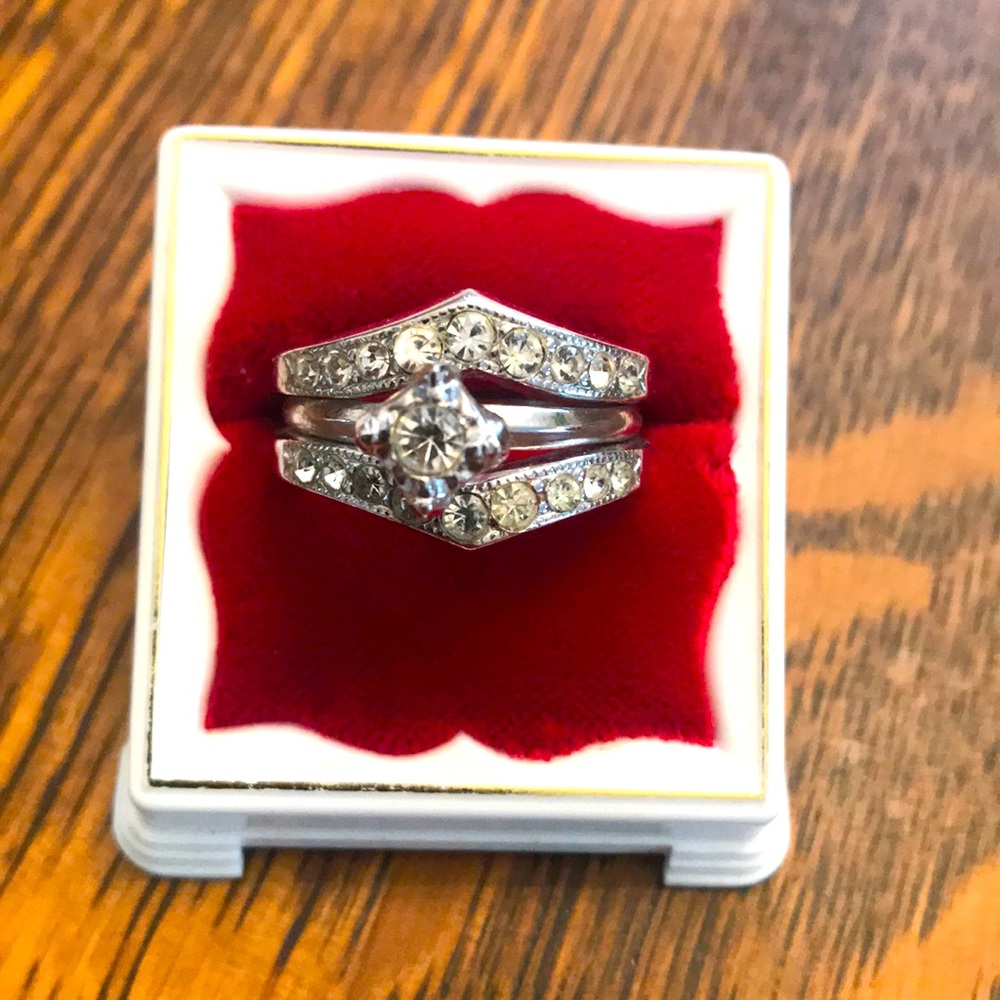 Two piece CZ ring